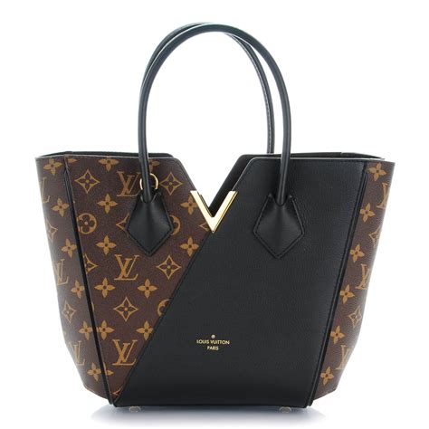 LOUIS VUITTON Calfskin Monogram Kimono Tote Black